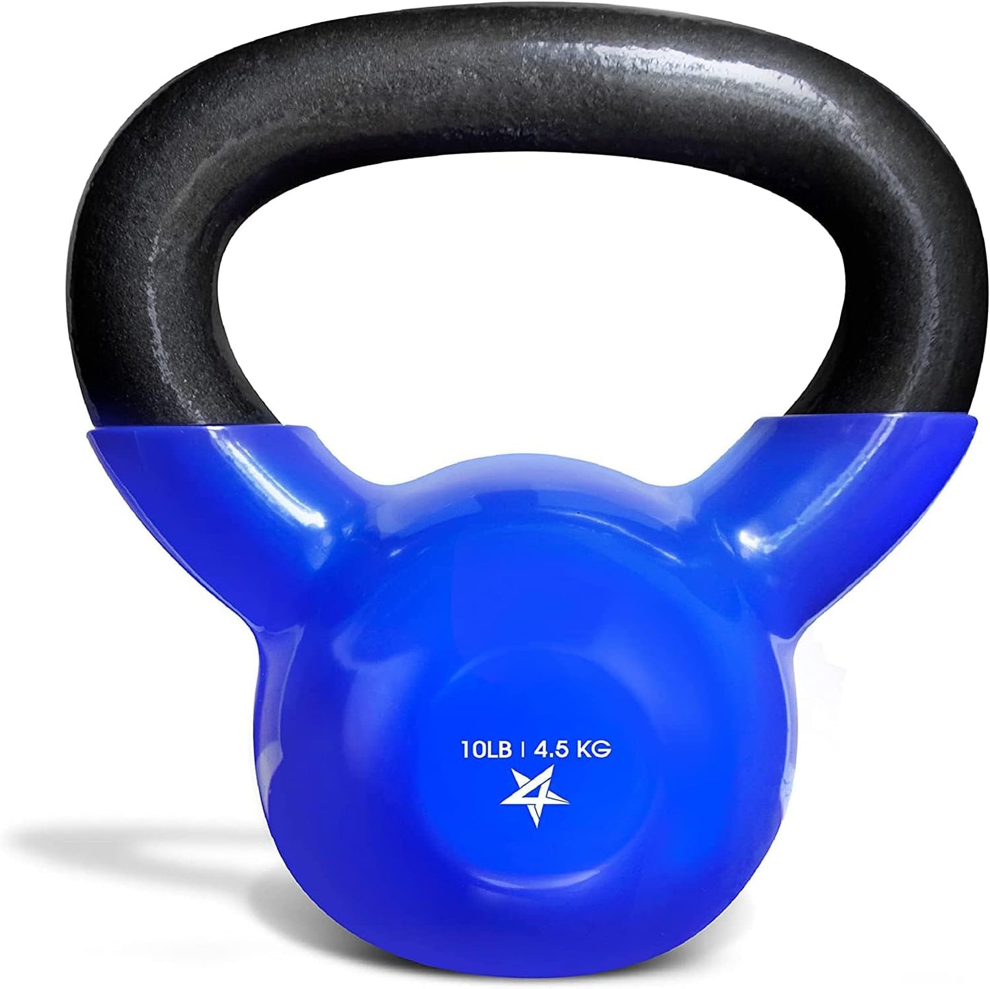 Yes4All Vinyl Coated Cast Iron Kettlebells (5-65 lbs) for Strength Training and Full Body Workouts