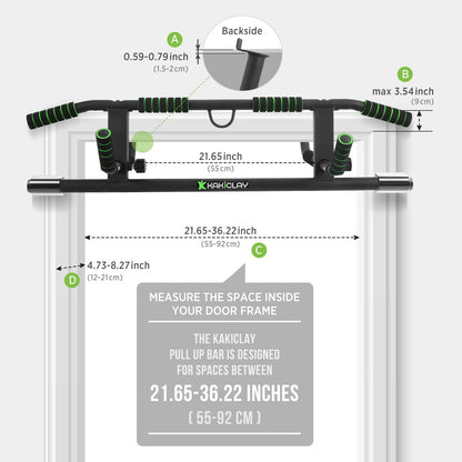 2024 Enhanced Multi-Grip Pull-Up Bar with Innovative Larger Hooks Technology - USA Patented Design, Shipping, and Warranty Included