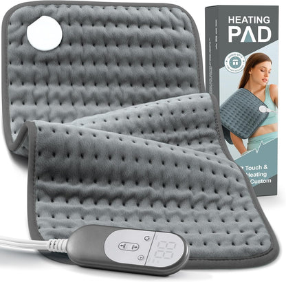 Extra Large Heating Pad for Back, Neck, and Shoulder Pain Relief - Moist and Dry Heat Options, Auto-Off Feature, Machine Washable - Ideal Gift for Men and Women