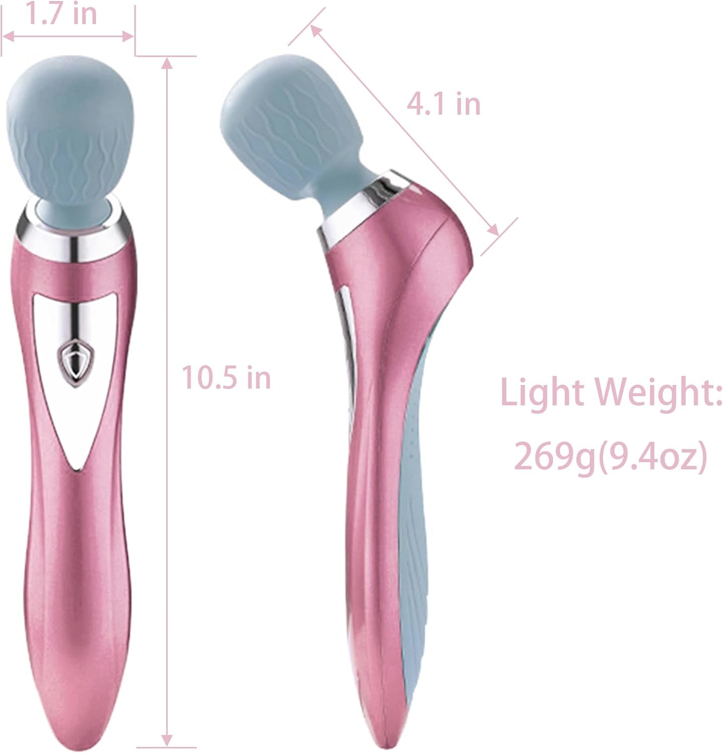 Cordless Handheld Vibrating Massager - Versatile Electric Massager for Full Body Relief, Featuring 5 Vibration Modes for Face, Neck, Back, Shoulders, Waist, Legs, and Feet - Portable Design for Both Men and Women