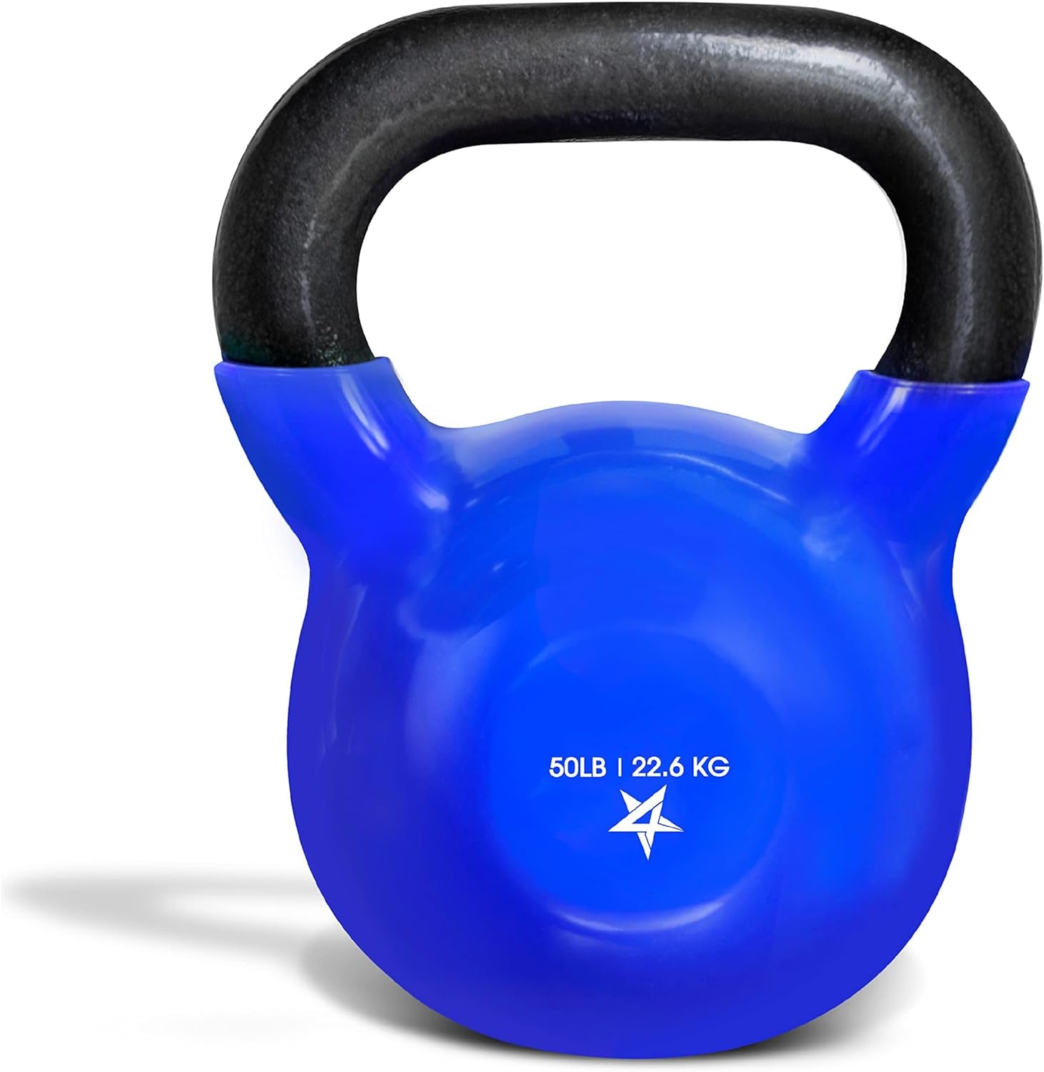 Yes4All Vinyl Coated Cast Iron Kettlebells (5-65 lbs) for Strength Training and Full Body Workouts