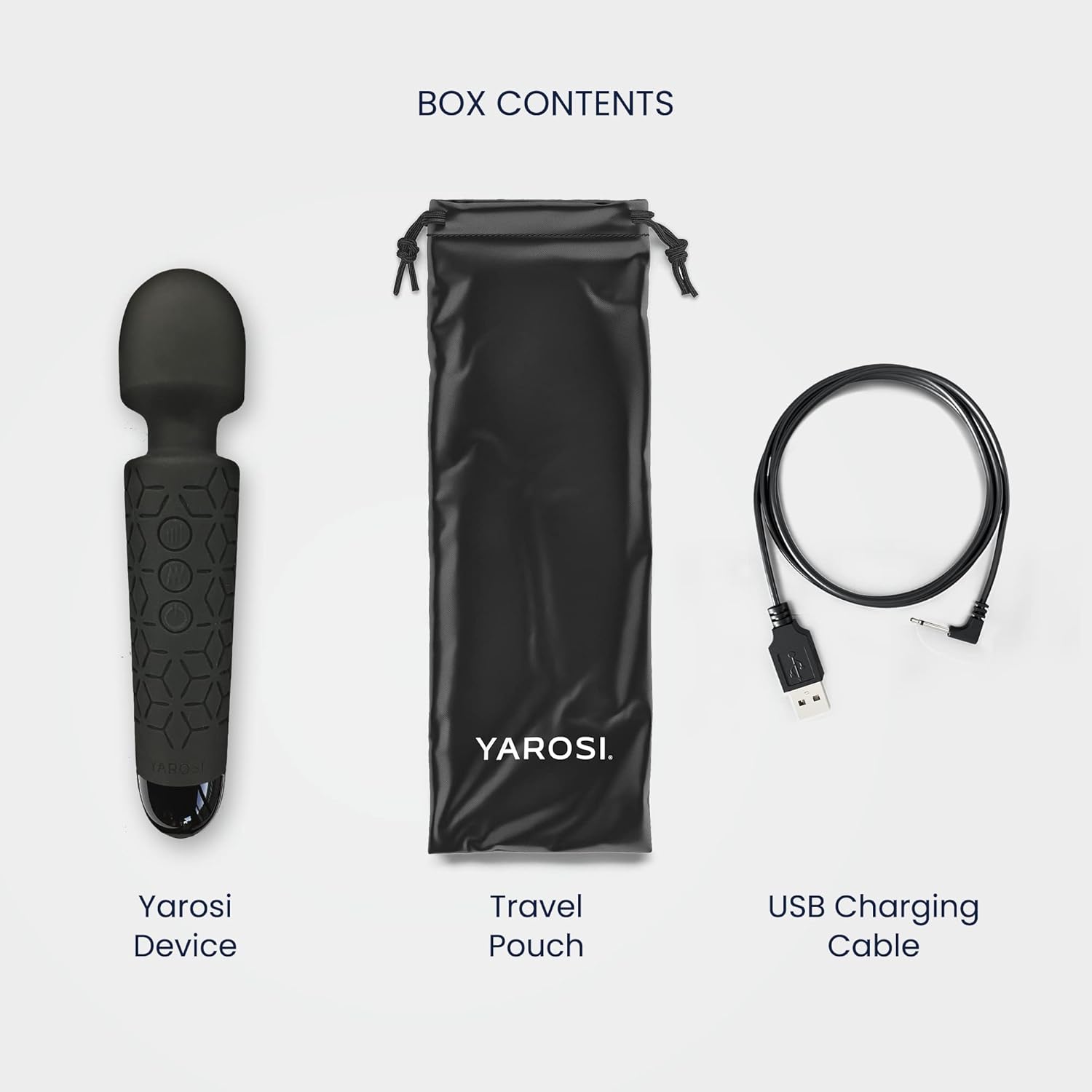 Yarosi Micro Personal Massage Device - Compact and Powerful Cordless Handheld Massager for Travel, Stress Relief, and Sports Recovery