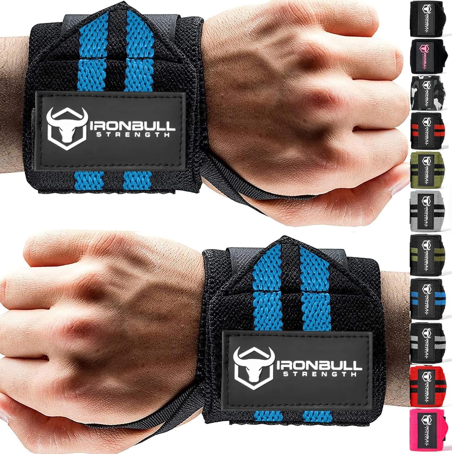 Premium 18” Wrist Wraps for Weightlifting - USPA & IPL Approved - Durable Wrist Straps with Thumb Loop for Enhanced Support in Weightlifting, Powerlifting, and Strength Training - Ideal for Men and Women