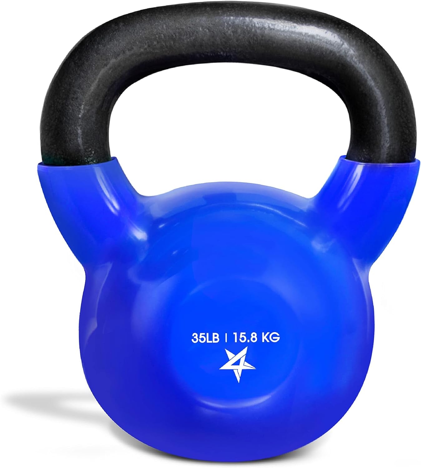 Yes4All Vinyl Coated Cast Iron Kettlebells (5-65 lbs) for Strength Training and Full Body Workouts