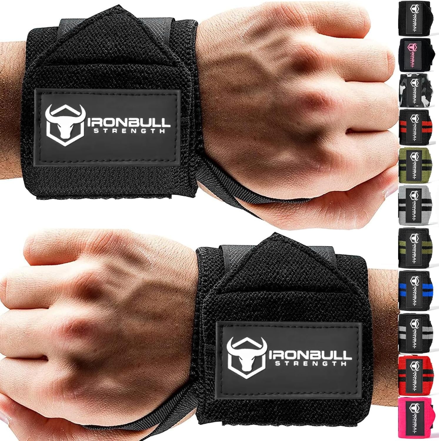 Premium 18” Wrist Wraps for Weightlifting - USPA & IPL Approved - Durable Wrist Straps with Thumb Loop for Enhanced Support in Weightlifting, Powerlifting, and Strength Training - Ideal for Men and Women