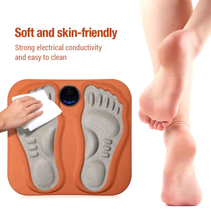 3D Smart Foot Massage Pad Feet Massager 6 Modes 15 Levelsimprove Blood Circulation Relax Muscles Slim Legs Rechargeable Foot Pad