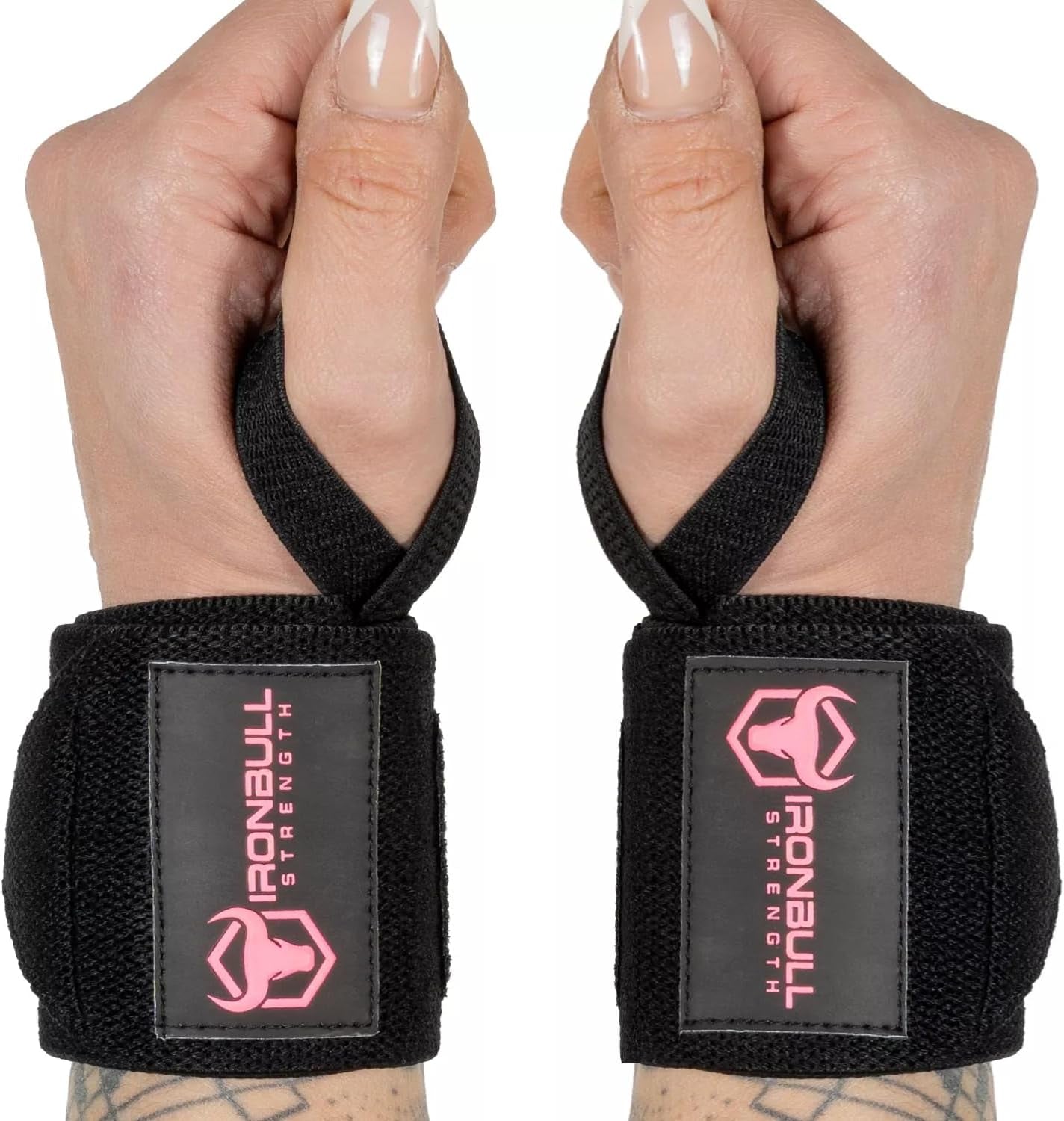 Premium 18” Wrist Wraps for Weightlifting - USPA & IPL Approved - Durable Wrist Straps with Thumb Loop for Enhanced Support in Weightlifting, Powerlifting, and Strength Training - Ideal for Men and Women