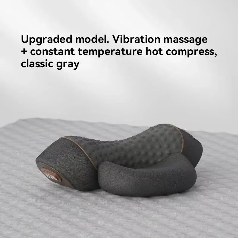 Electric Massager Cervical Pillow Hot Compress Vibration Massage Neck Traction Relax Sleeping Pillow Spine Support Normal