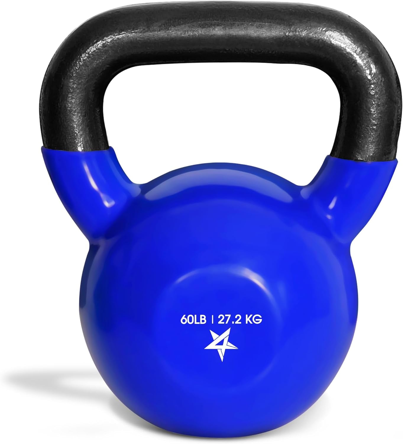 Yes4All Vinyl Coated Cast Iron Kettlebells (5-65 lbs) for Strength Training and Full Body Workouts