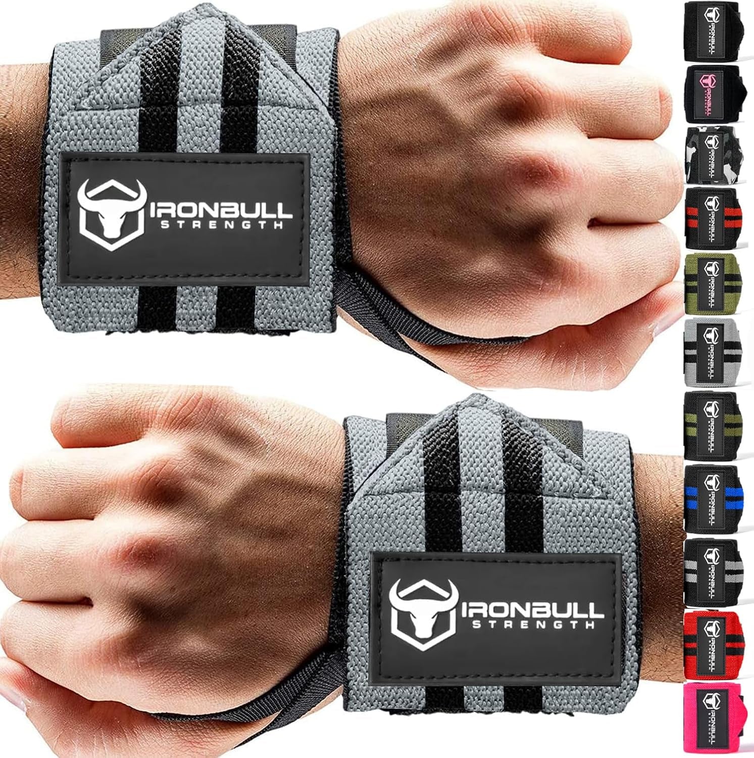 Premium 18” Wrist Wraps for Weightlifting - USPA & IPL Approved - Durable Wrist Straps with Thumb Loop for Enhanced Support in Weightlifting, Powerlifting, and Strength Training - Ideal for Men and Women