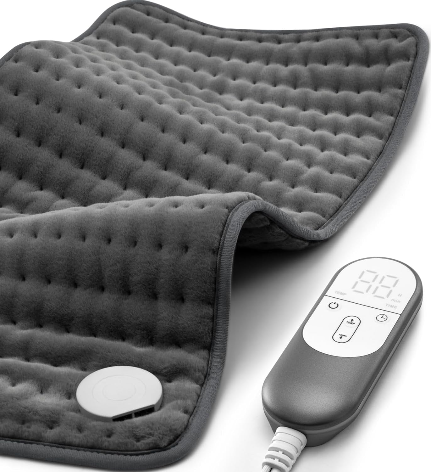 Extra Large Heating Pad for Back, Neck, and Shoulder Pain Relief - Moist and Dry Heat Options, Auto-Off Feature, Machine Washable - Ideal Gift for Men and Women