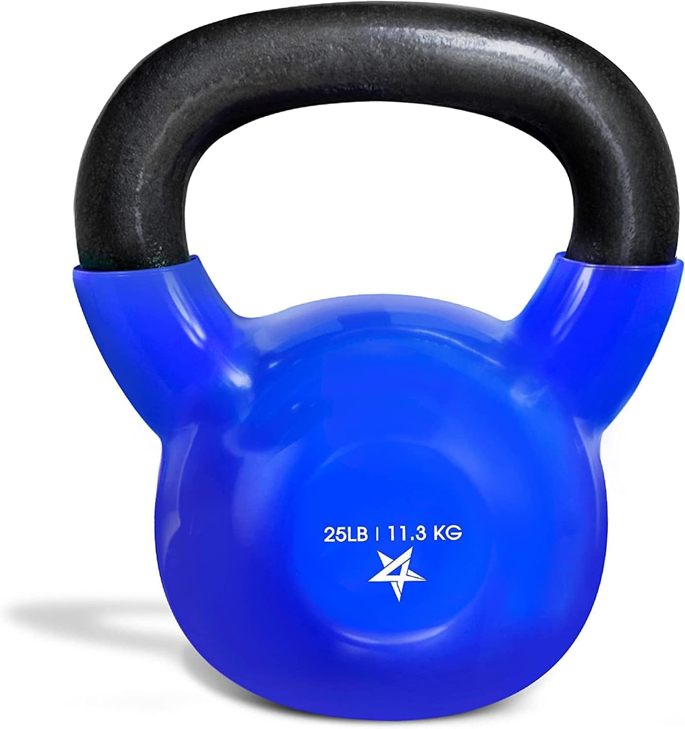 Yes4All Vinyl Coated Cast Iron Kettlebells (5-65 lbs) for Strength Training and Full Body Workouts