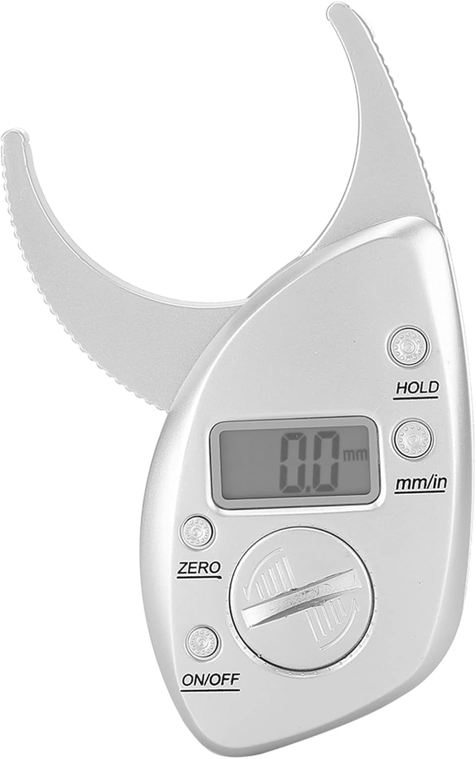 Portable Digital Body Fat Caliper with LCD Display - Handheld Skin Fat Measurement Tool for Home Use