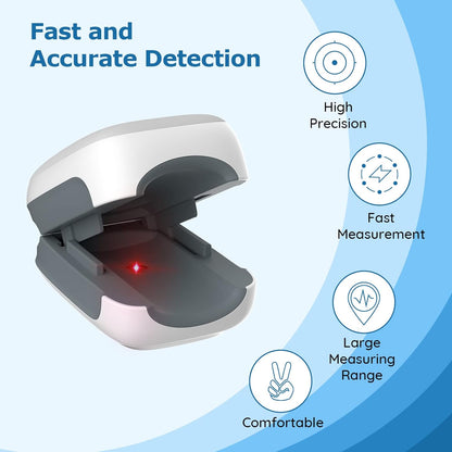 Vibeat Fingertip Pulse Oximeter - Portable Blood Oxygen Saturation and Pulse Rate Monitor with Batteries and Lanyard Included